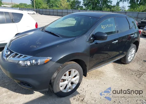 2011 Nissan Murano S z USA, uszkodzony, nr VIN JN8AZ1MW1BW152808